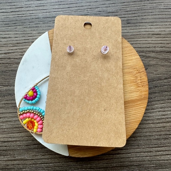 Boho Colorful Beaded Teardrop Earrings - Picture 3 of 5